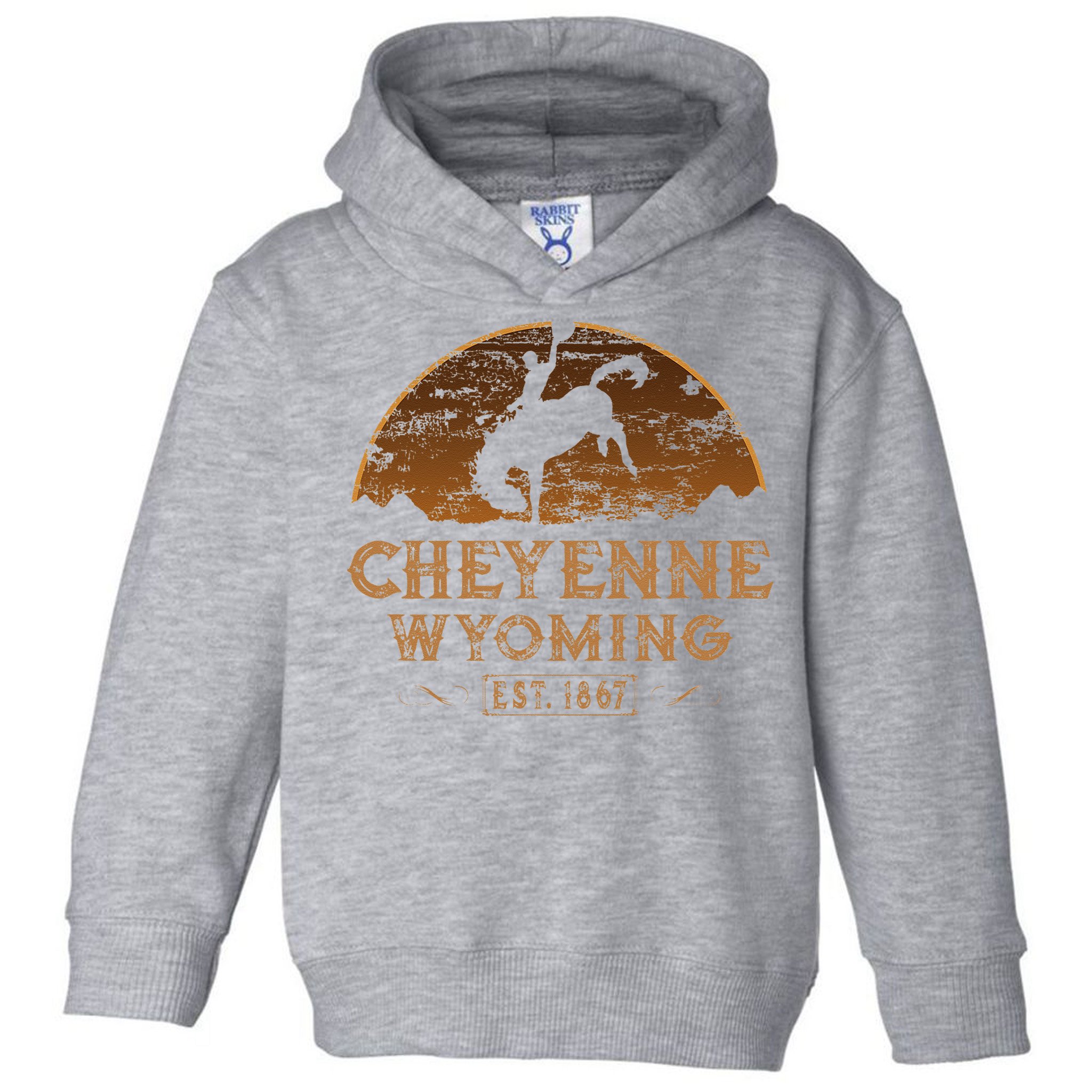 Cheyenne Wyoming WY Rodeo Cowboy Toddler Hoodie