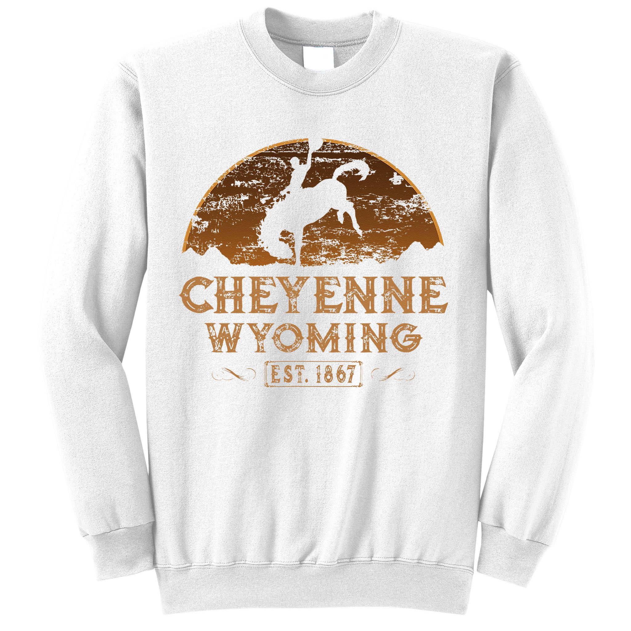 Cheyenne Wyoming WY Rodeo Cowboy Sweatshirt