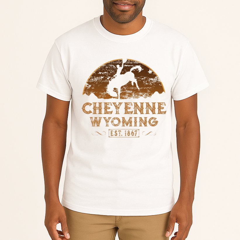 Cheyenne Wyoming WY Rodeo Cowboy Tall T-Shirt