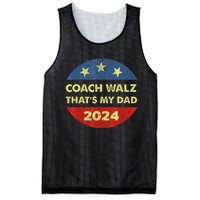 Coach Walz Waltz ThatS My Dad Harris Walz Waltz Election Mesh Reversible Basketball Jersey Tank