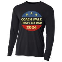 Coach Walz Waltz ThatS My Dad Harris Walz Waltz Election Cooling Performance Long Sleeve Crew