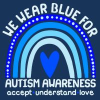 Cute We Wear Blue For Autism Awareness Accept Understand Love 16 in Basic Backpack