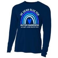 Cute We Wear Blue For Autism Awareness Accept Understand Love Cooling Performance Long Sleeve Crew