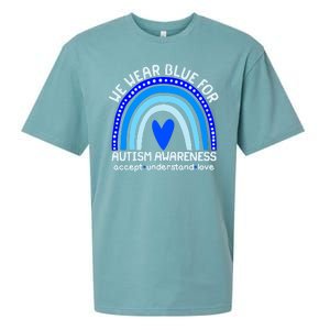 Cute We Wear Blue For Autism Awareness Accept Understand Love Sueded Cloud Jersey T-Shirt