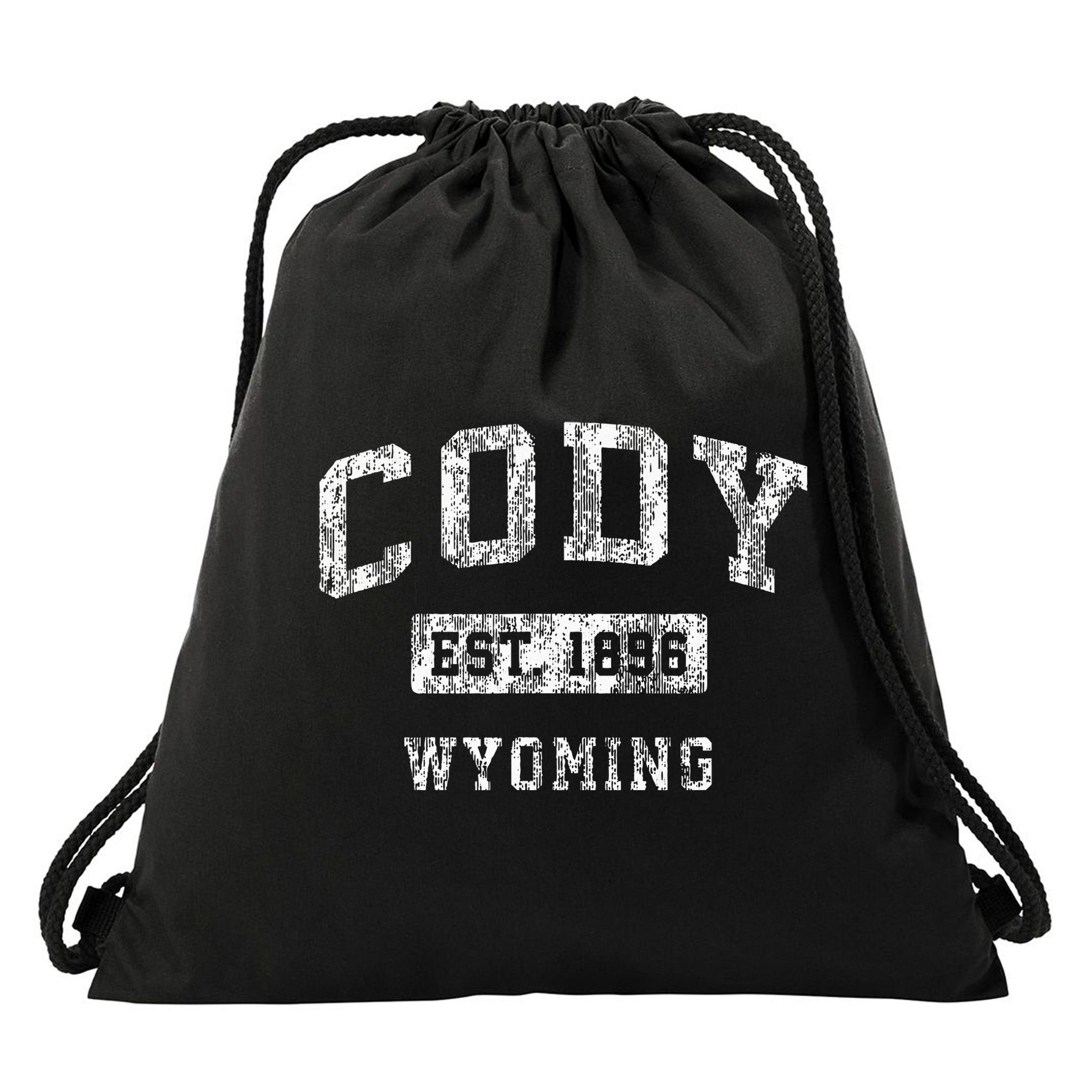 Cody Wyoming Wy Vintage Established Sports Drawstring Bag