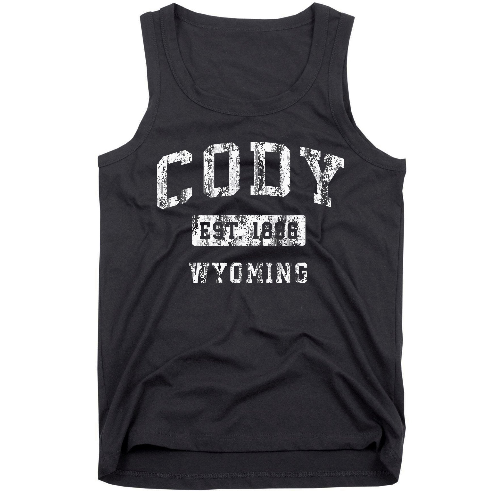 Cody Wyoming Wy Vintage Established Sports Tank Top