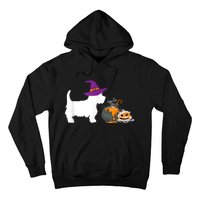 Cute Westie Wizard Hat Halloween Funny Dog Owner Costume Hoodie