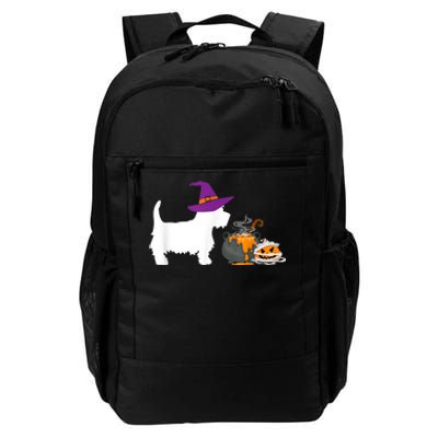 Cute Westie Wizard Hat Halloween Funny Dog Owner Costume Daily Commute Backpack