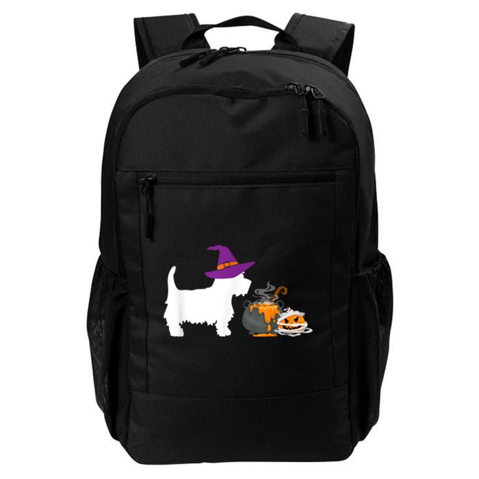 Cute Westie Wizard Hat Halloween Funny Dog Owner Costume Daily Commute Backpack