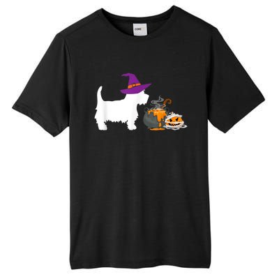 Cute Westie Wizard Hat Halloween Funny Dog Owner Costume Tall Fusion ChromaSoft Performance T-Shirt