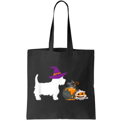 Cute Westie Wizard Hat Halloween Funny Dog Owner Costume Tote Bag