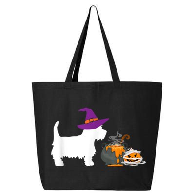 Cute Westie Wizard Hat Halloween Funny Dog Owner Costume 25L Jumbo Tote