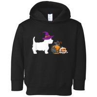 Cute Westie Wizard Hat Halloween Funny Dog Owner Costume Toddler Hoodie