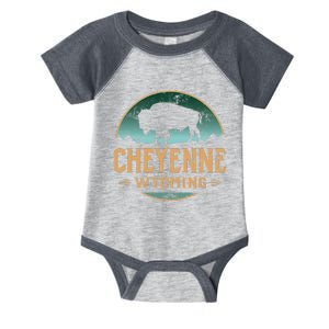 Cheyenne Wyoming WY Buffalo Bison Infant Baby Jersey Bodysuit