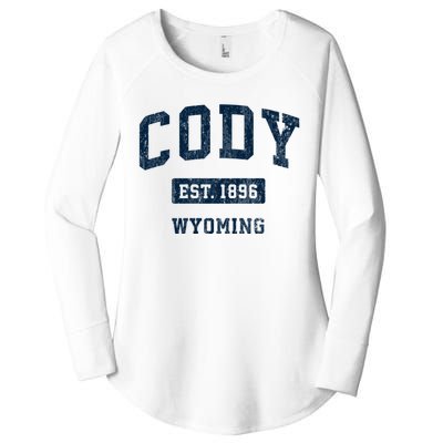 Cody Wyoming Wy Vintage Sports Established Women's Perfect Tri Tunic Long Sleeve Shirt