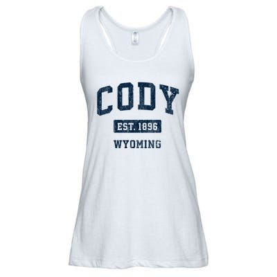 Cody Wyoming Wy Vintage Sports Established Ladies Essential Flowy Tank