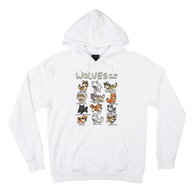 Chibi Wolf Wolves Animals Of The World Wolf Lover Hoodie