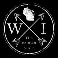 Cute Wisconsin Wi The Badger State Map Wisconsin Drawstring Bag