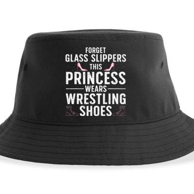 Cool Wrestling Wrestler Princess Sports Sustainable Bucket Hat