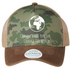 Change What You Eat Change The World Vegan Animal Lovers Gift Legacy Tie Dye Trucker Hat