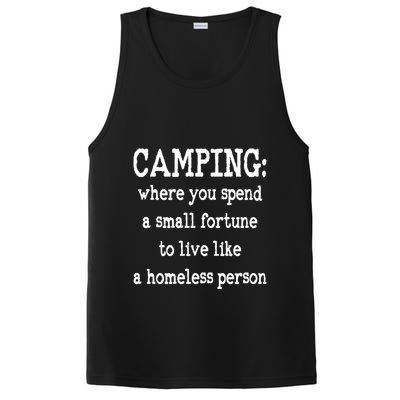 Camping: Where You Spend A Small Fortune To Live Like A Homeless Person PosiCharge Competitor Tank