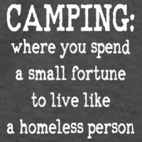 Camping: Where You Spend A Small Fortune To Live Like A Homeless Person Vector Backpack