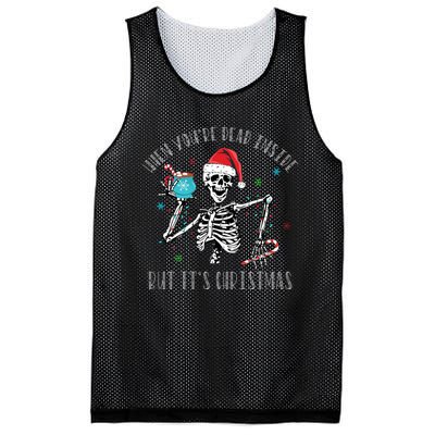 Christmas When Youre Dead Inside But Its Christmas Mesh Reversible Basketball Jersey Tank