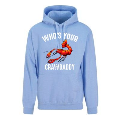 Cool Who's Your Crawdaddy Funny Crawdad Lobster Lover Gift Unisex Surf Hoodie