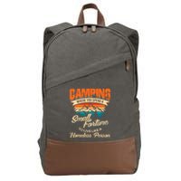 Camping Where You Spend A Small Fortune To Live Like A Homeless Person. Cotton Canvas Backpack