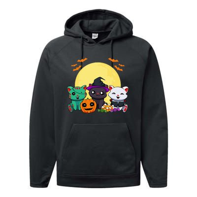 Cat Witch Zombie Vampire Lazy Halloween Costume Cute Kitten Performance Fleece Hoodie