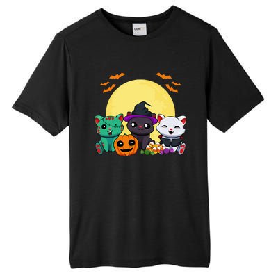 Cat Witch Zombie Vampire Lazy Halloween Costume Cute Kitten Tall Fusion ChromaSoft Performance T-Shirt