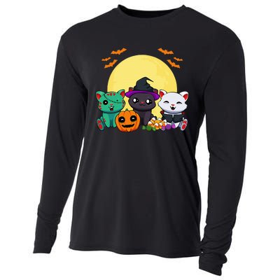 Cat Witch Zombie Vampire Lazy Halloween Costume Cute Kitten Cooling Performance Long Sleeve Crew