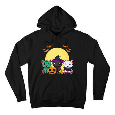 Cat Witch Zombie Vampire Lazy Halloween Costume Cute Kitten Tall Hoodie