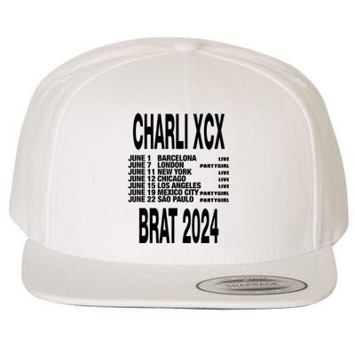 Charli Xcx Brat 2024 June Barcelona June 7 London Wool Snapback Cap