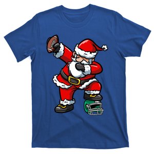 Christmas Xmas Dabbing Santa Claus Football Gift T-Shirt