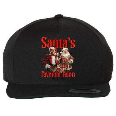 Christmas Xmas Funny Trump SantaS Favorite Felon Since 2024 Wool Snapback Cap