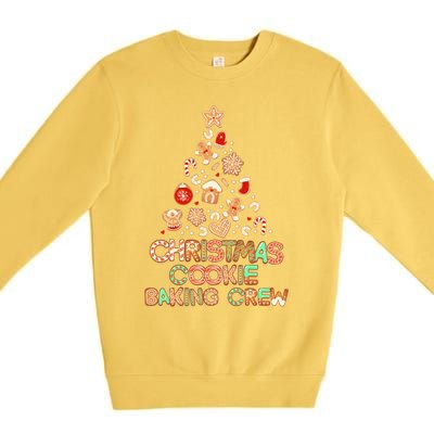 Cute Xmas Family Matching Christmas Cookie Baking Crew Gift Premium Crewneck Sweatshirt