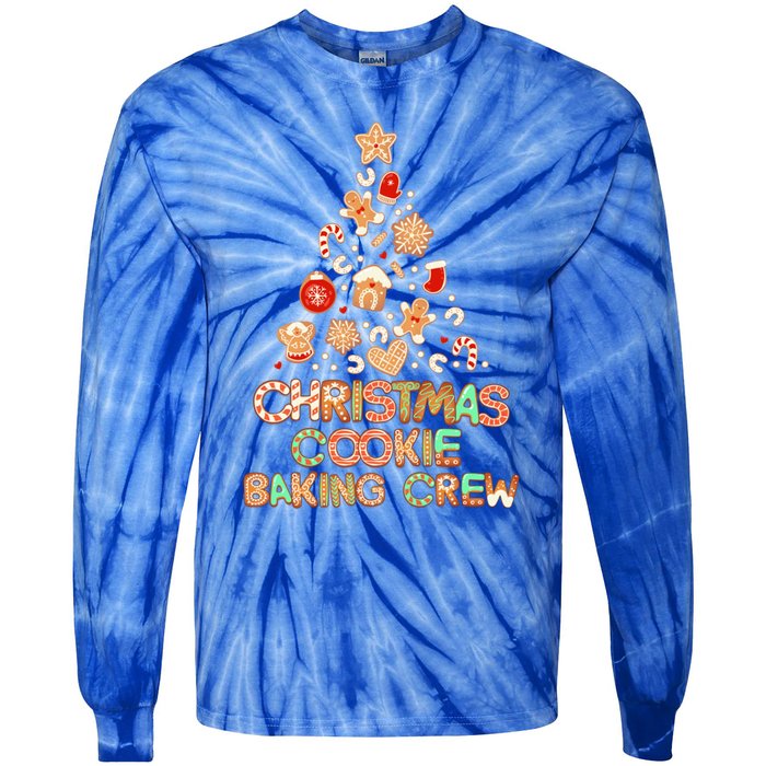 Cute Xmas Family Matching Christmas Cookie Baking Crew Gift Tie-Dye Long Sleeve Shirt