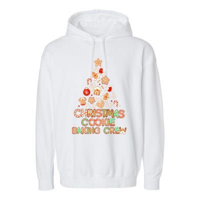 Cute Xmas Family Matching Christmas Cookie Baking Crew Gift Garment-Dyed Fleece Hoodie