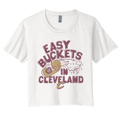 Cavs X Great Lakes Brewing Easy Buckets Women's Crop Top Tee