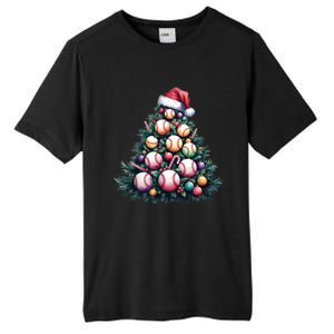 Christmas Xmas Holiday Tree Baseball Lover Funny Tall Fusion ChromaSoft Performance T-Shirt