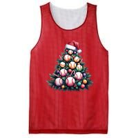 Christmas Xmas Holiday Tree Baseball Lover Funny Mesh Reversible Basketball Jersey Tank