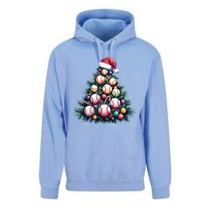 Christmas Xmas Holiday Tree Baseball Lover Funny Unisex Surf Hoodie