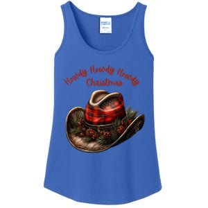 Christmas Xmas Howdy Howdy Howdy Christmas Cow Boots Funny Gift Ladies Essential Tank