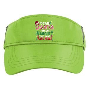 Christmas Xmas Holiday I WasnT Naughty Dear Santa Fake News Funny Gift Adult Drive Performance Visor