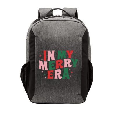 Cute Xmas In My Merry Era Funny Retro Christmas Holiday Gift Vector Backpack