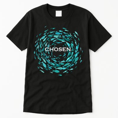 Chosen X Jesus Miracle Of The Fish In Bible Tall T-Shirt