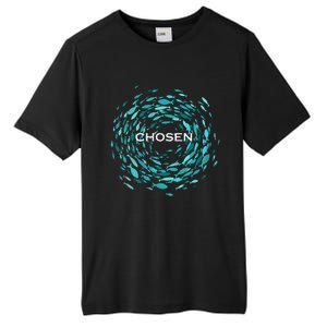 Chosen X Jesus Miracle Of The Fish In Bible Tall Fusion ChromaSoft Performance T-Shirt