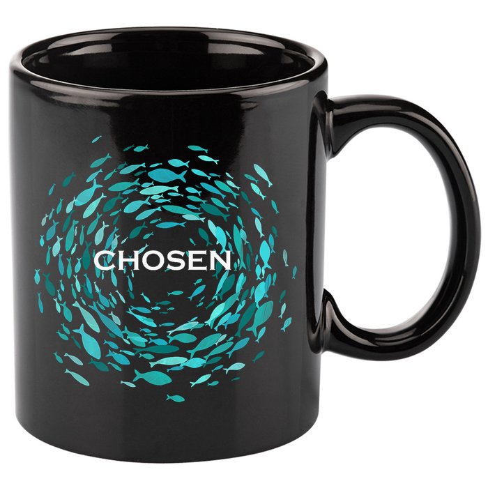 Chosen X Jesus Miracle Of The Fish In Bible 11oz C Handle Ceramic Mug