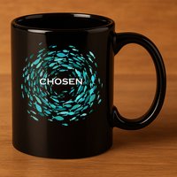 Chosen X Jesus Miracle Of The Fish In Bible 11oz C Handle Ceramic Mug